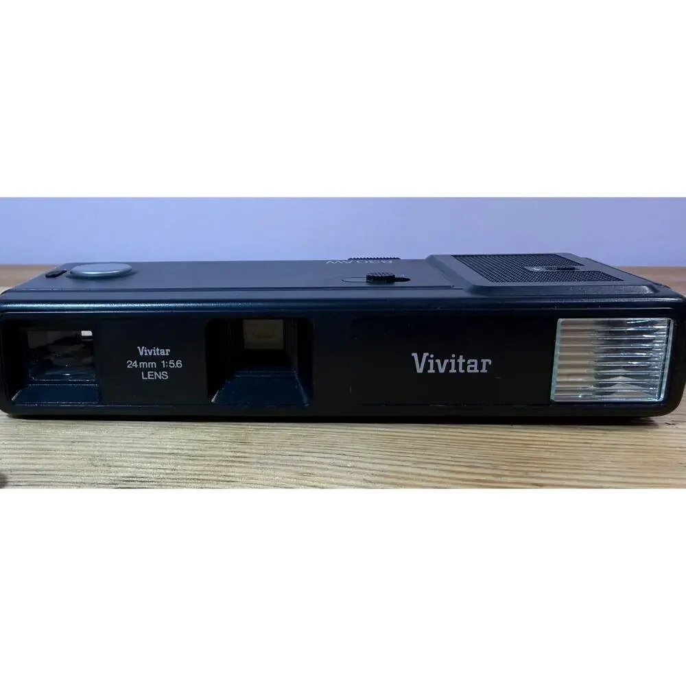 Vivitar 830AW 110 Film Camera 24mm f/5.6 Lens Pocket Camera Untested Black